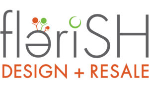 FTS-D+R-RASTERx1500 logo for Flerish Design and Resale thrift store.