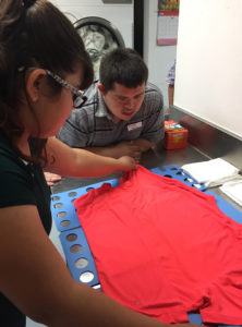 Pre-ETS folding 960 Teens learning skill folding shirts
